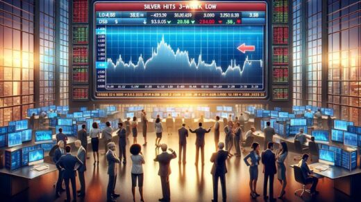 XAGUSD Hits 3 Week Low